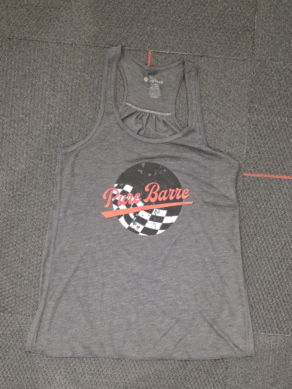 Pure Barre Dark Gray Racerback Tank
